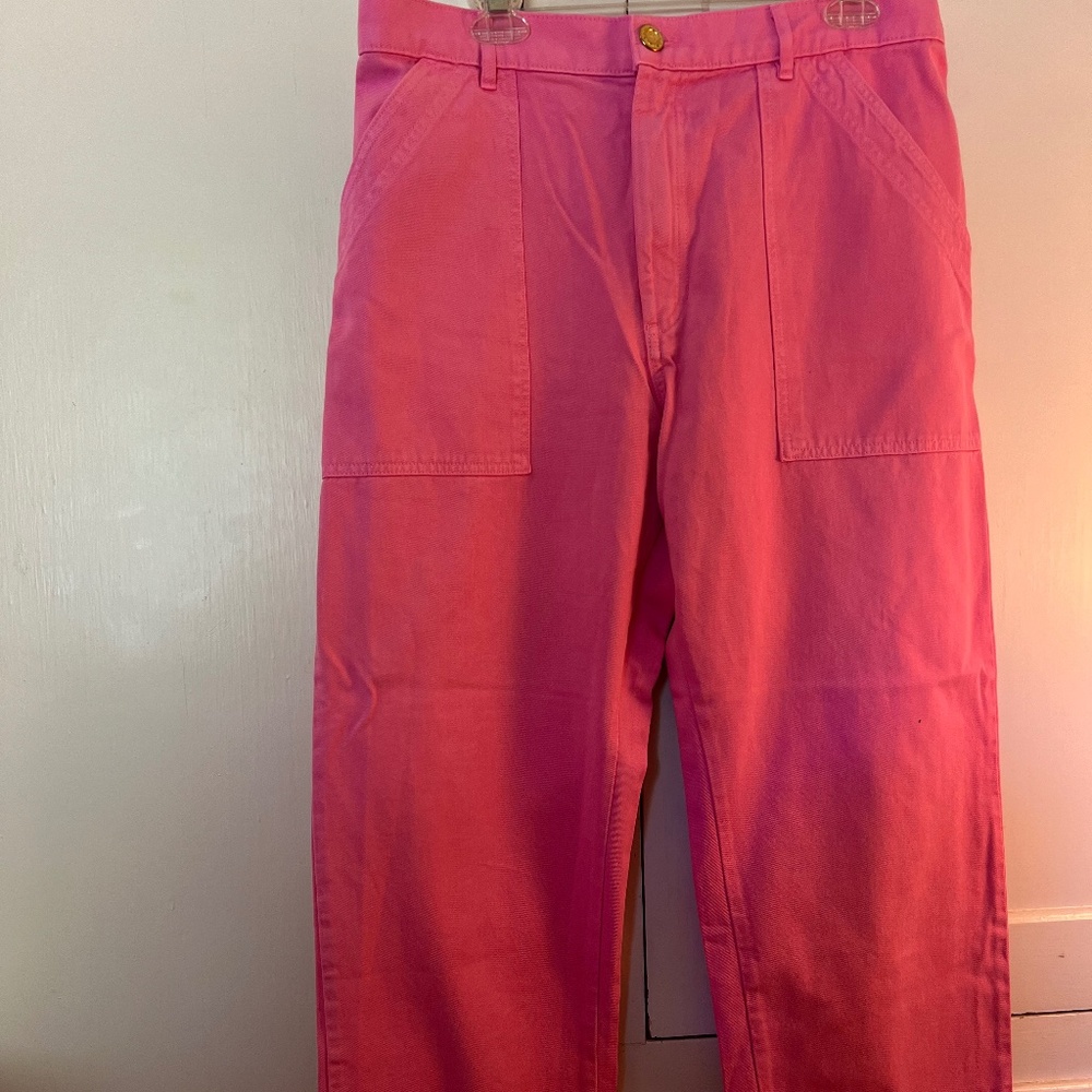 EUC Big Bud Press Work Pants Size Large Petite - Bubblegum pink